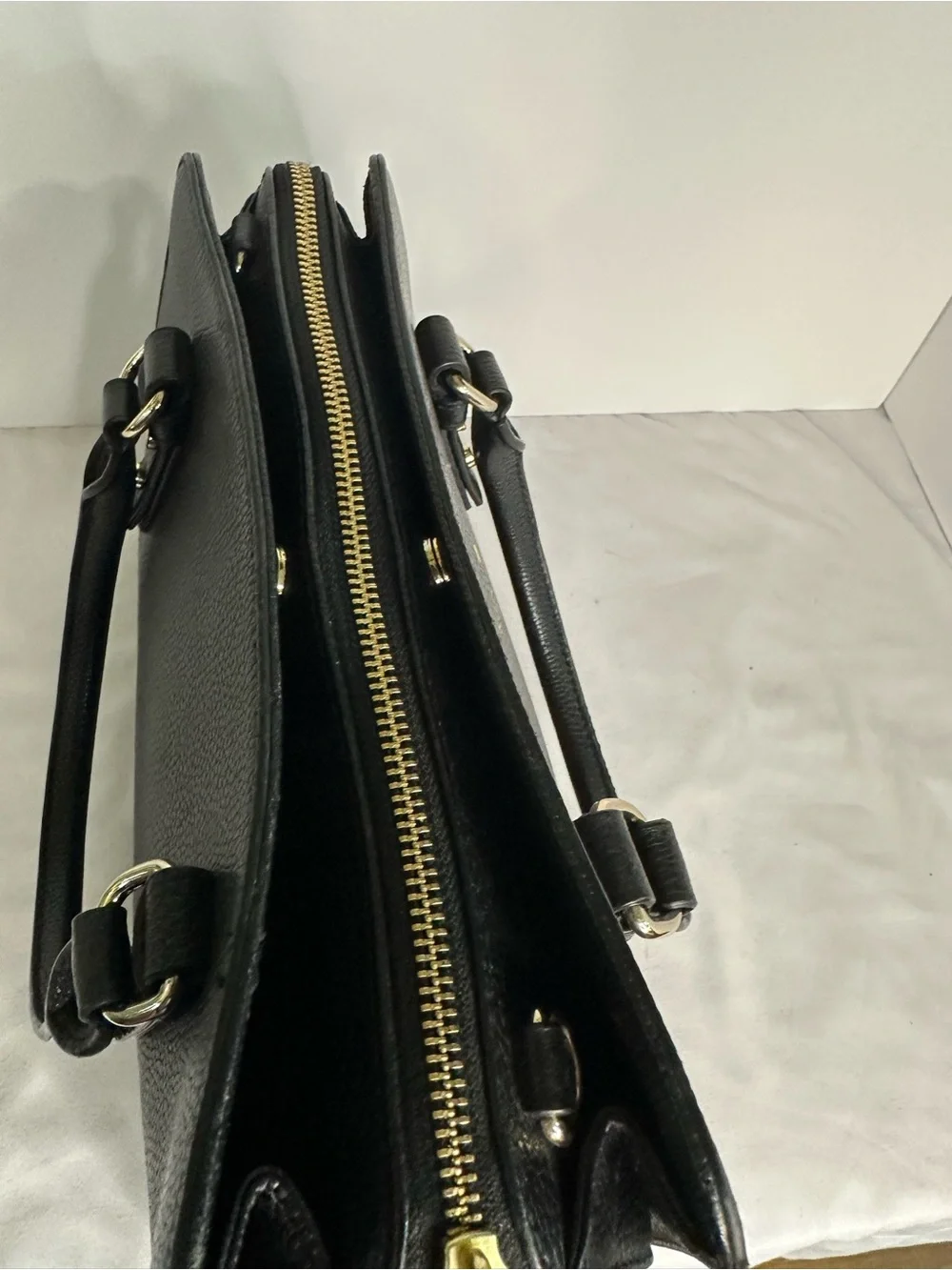 Kate Spade Mulberry Street Lise Black Pebbled Leather Top-Handle Satchel